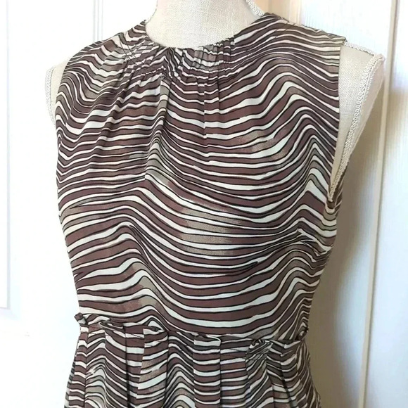 Tory Burch Silk Zebra Print Dress - Picture 2 of 9